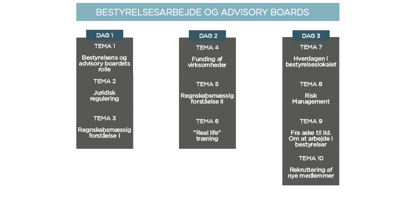 Bestyrelsesarbejde og advisory board